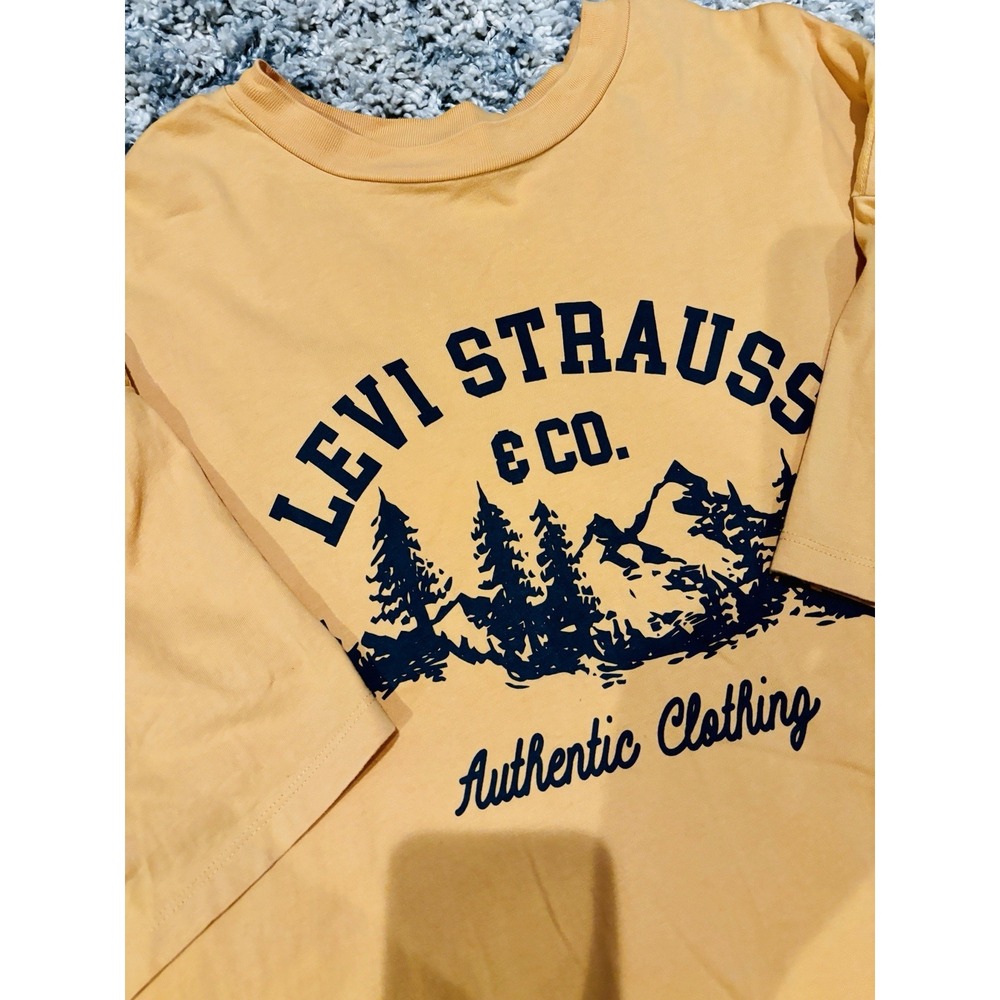 Men's Levi & Strauss‎ Clothing Yellow Graphic Shirt - XL